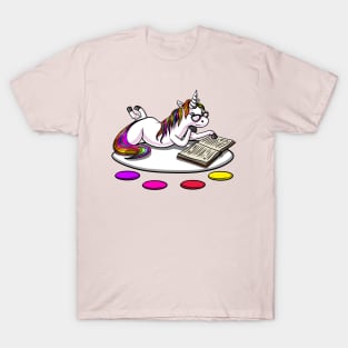 Unicorn Reading Book T-Shirt